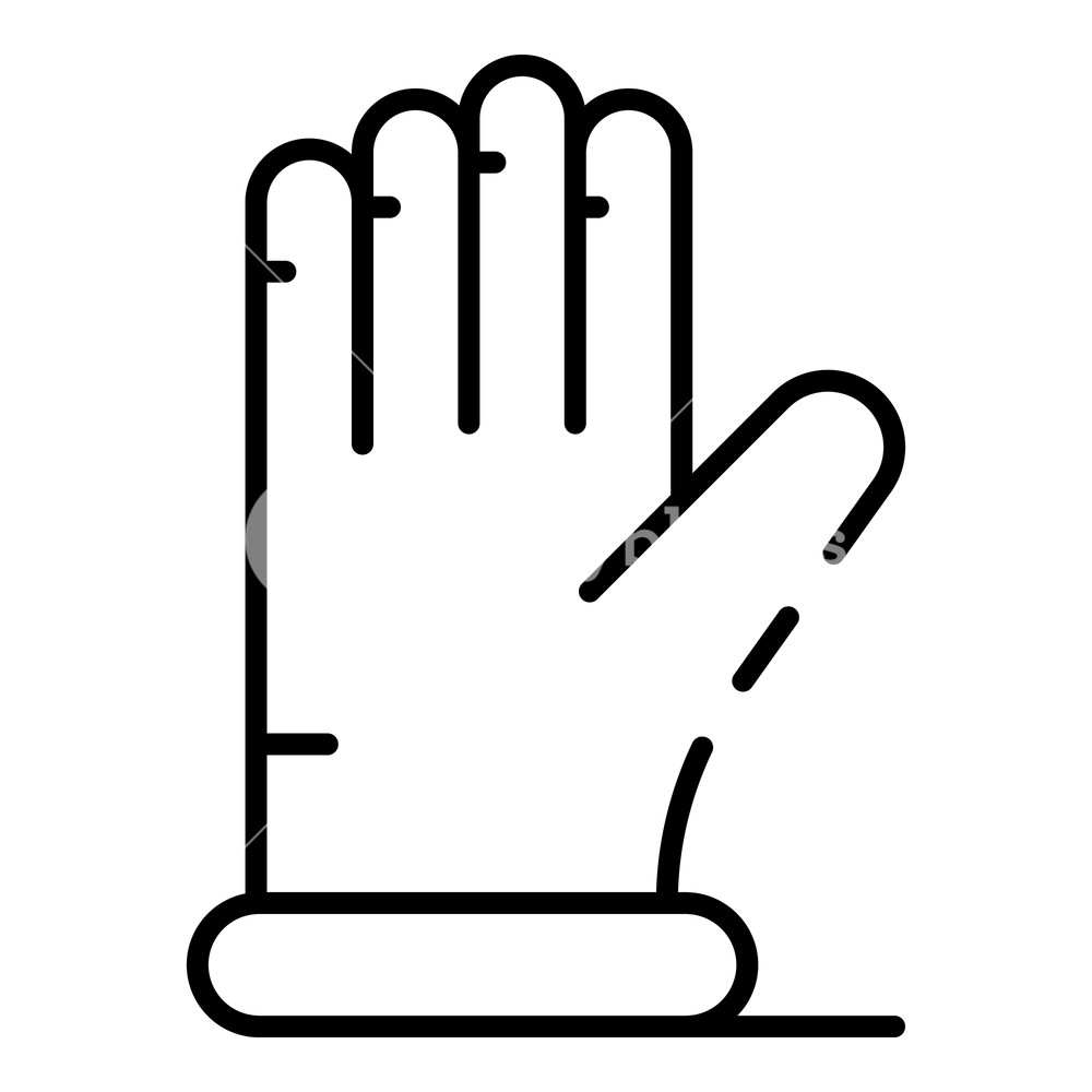 1000x1000 Blacksmith Glove Icon Outline Blacksmith Glove Vector Icon