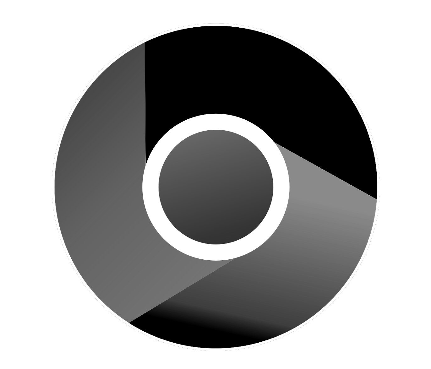 google chrome icon black