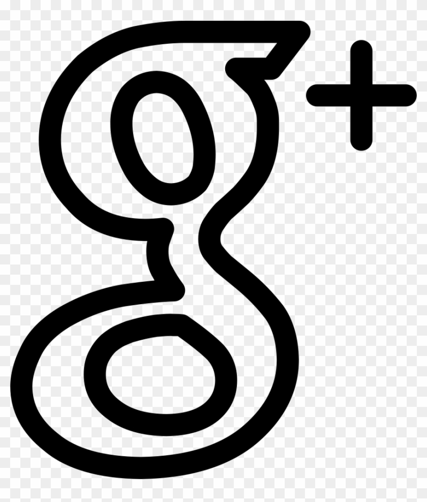 840x987 Google Plus Outlined Logo Social Symbol Comments
