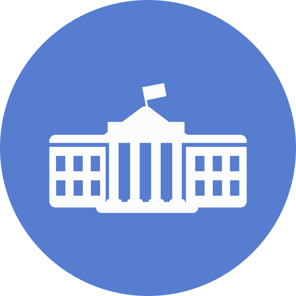 Election White House Icon Circle Blue Election Iconset Icon 1024x1024 Election White House Icon Circle Blue Election Iconset Icon