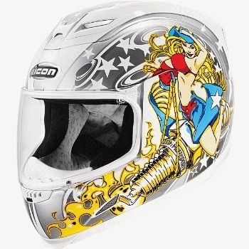 350x350 Icon Airframe Burn Baby Burn Full Face Helmet