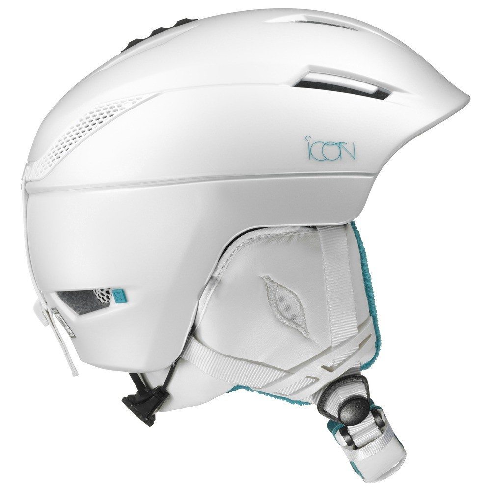 1000x1000 Salomon Icon Helmet White, Adjustable For Size Pauls Ski Shop