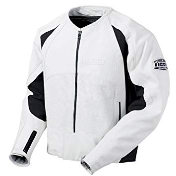 355x355 Icon Merc Leather Jacket White Sports Outdoors