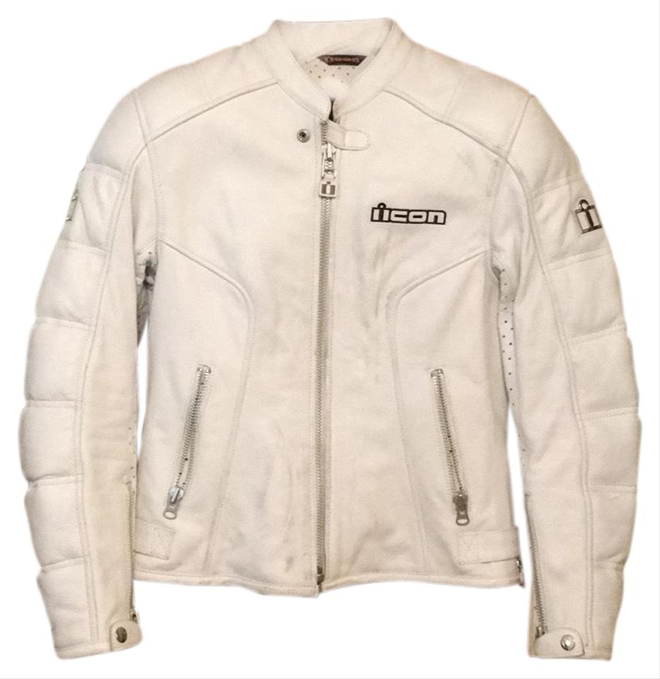 933x960 Icon White Tuscadero Riding Jacket Size