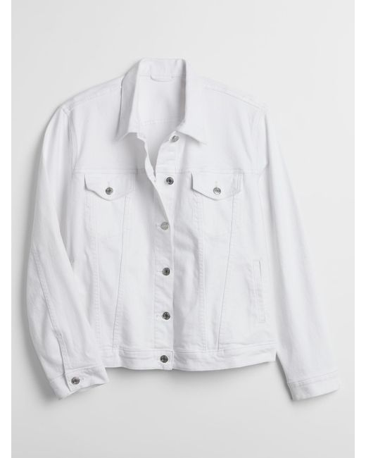 520x650 Gap Factory Icon Denim Jacket In White