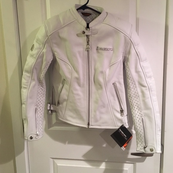 580x580 Icon Jackets Coats White Leather Tuscadero Motorcycle Jacket