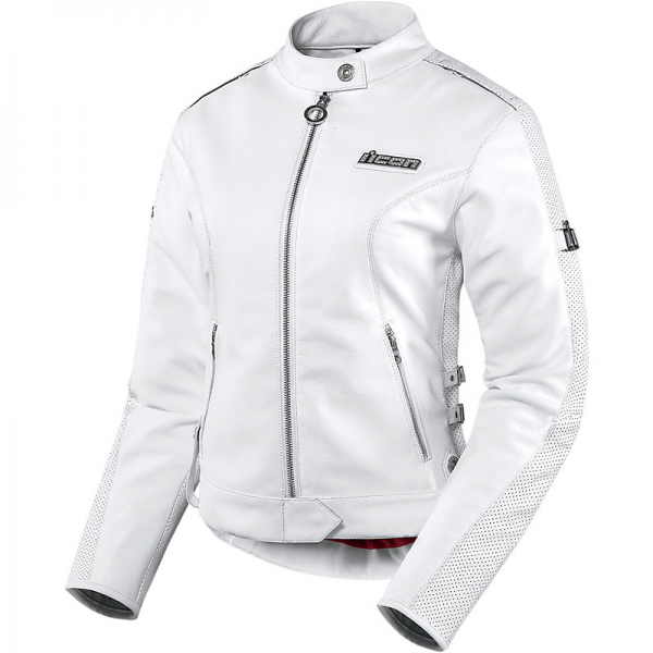 White Icon Motorcycle Jacket