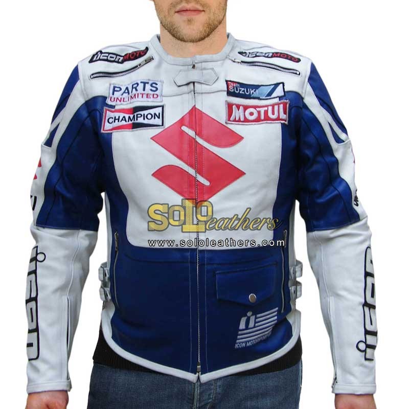 800x800 Suzuki Icon Victory White Motorcycle Jacket