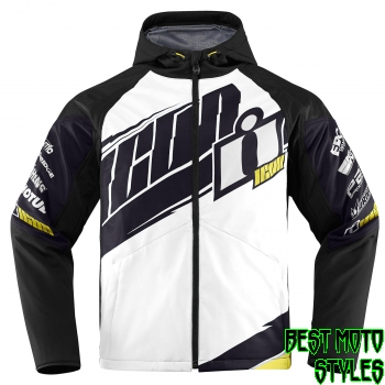 350x350 Icon Team Merc Men Motorcycle Jacket Touring Textile