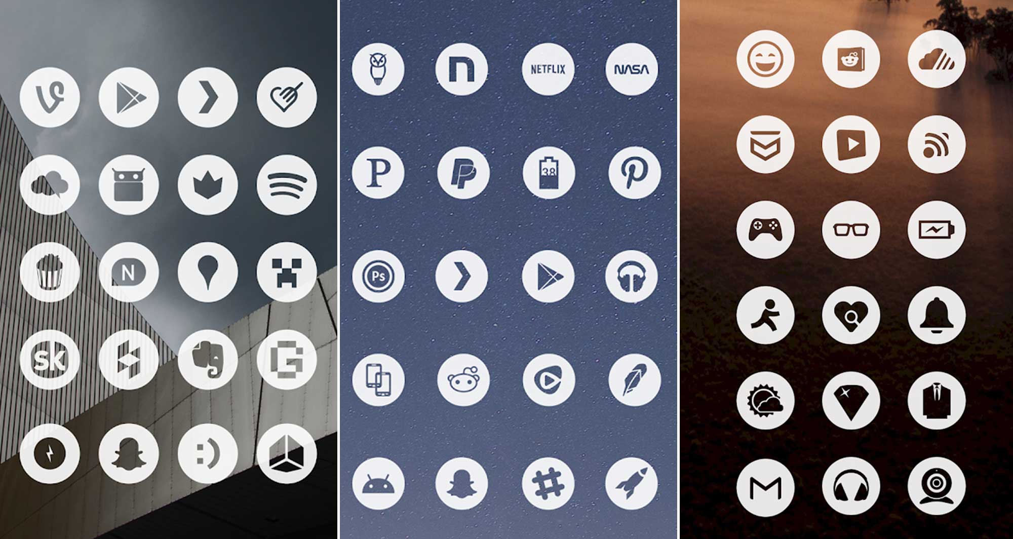 2000x1064 Best Icon Packs Round, Square, Minimal, Transparent, Light