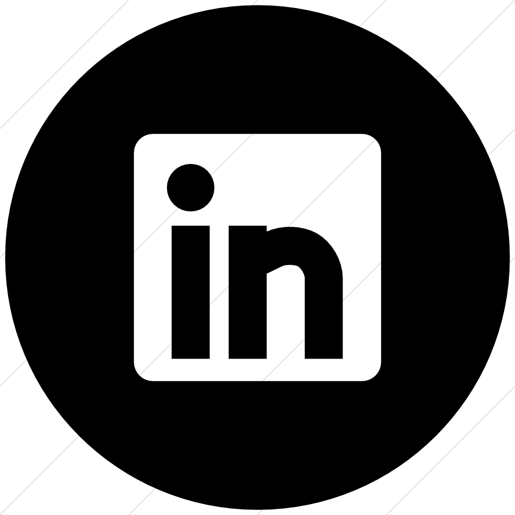 linkedin logo black and white png