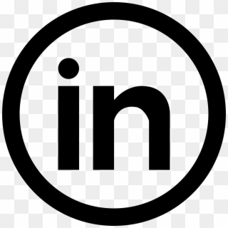 Linkedin logo vector white
