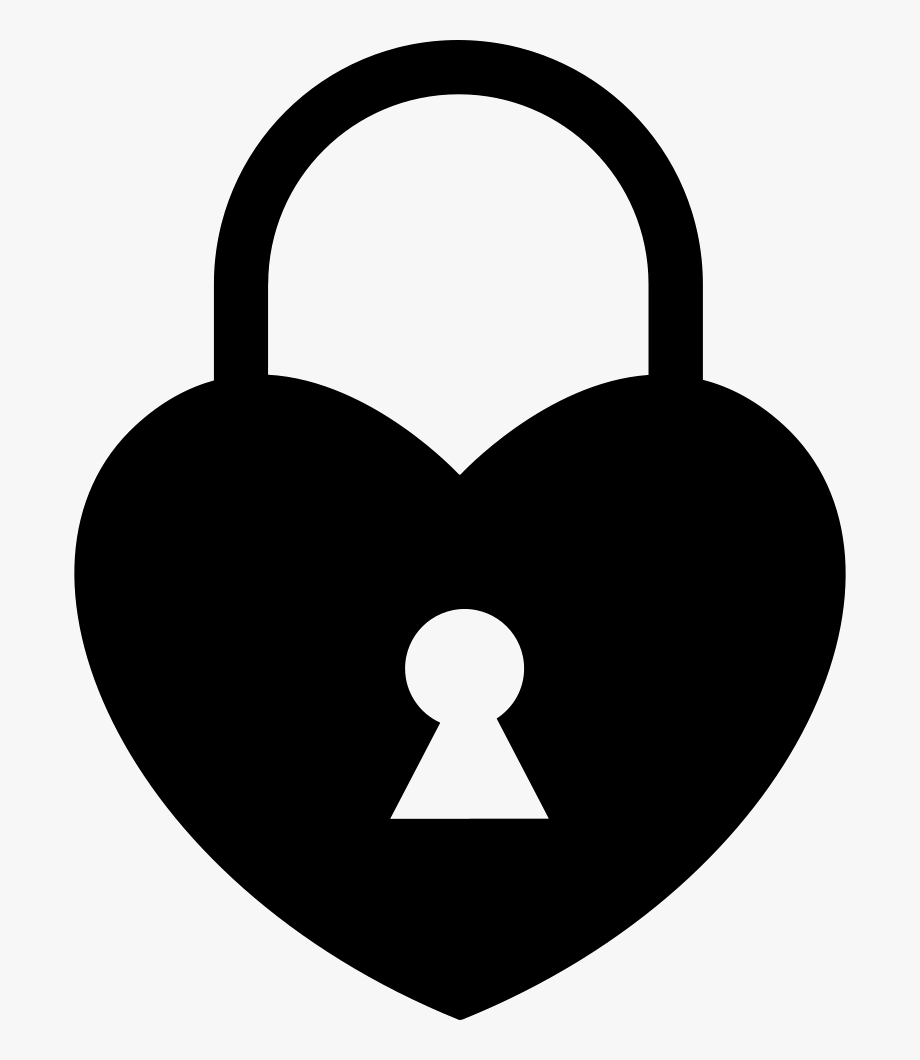 920x1060 Heart Lock Icon Png