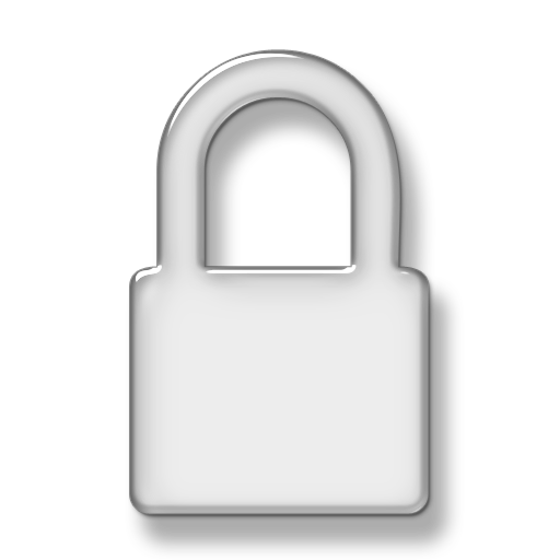 512x512 Locked Icon Gray White Images