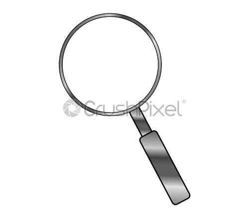 500x438 Magnifying Glass Icon, Stock Vector Crushpixel