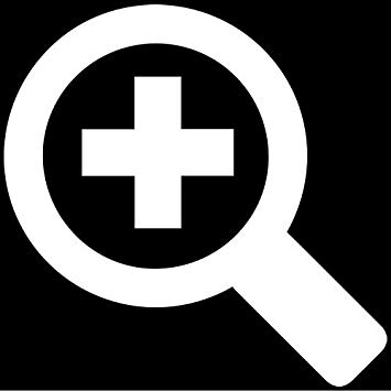 355x355 Zoom In Magnifying Glass Icon Decal Sticker