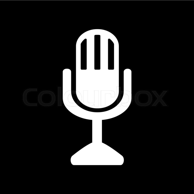 White Microphone Icon At Vectorified Com Collection Of White Microphone Icon Free For Personal Use