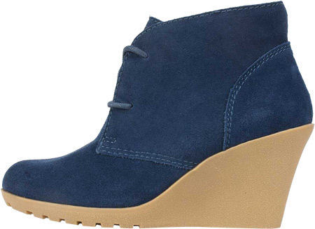 450x327 White Mountan Navy Suede Women Shoes Wedge Heels