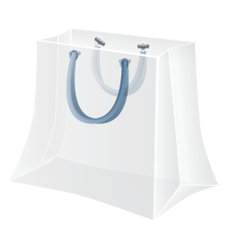 256x256 White Shopping Bag Icon Download Daily Overview Shopping Icons