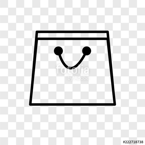 500x500 Shopping Bags Icons Isolated On Transparent Background Modern