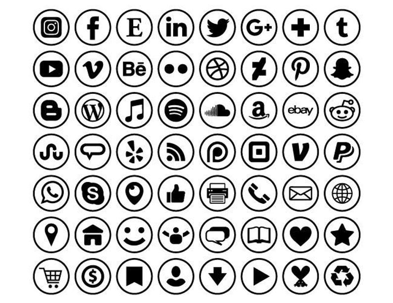 White Social Icon at Vectorified.com | Collection of White Social Icon ...