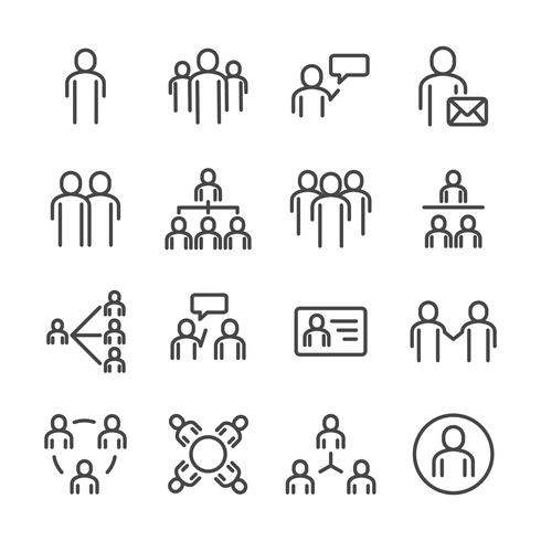 490x490 People And Social Icon Set Thin Line Icon Theme Outline Stroke