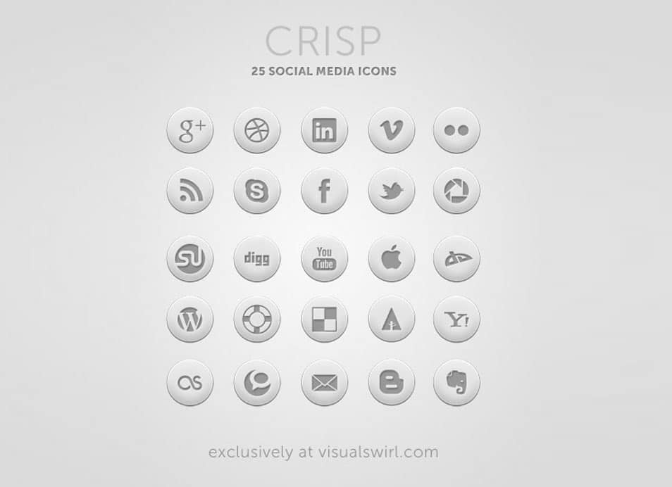 954x692 High Quality Free Social Media Icon Sets