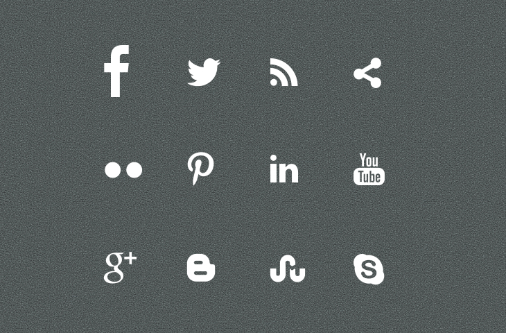Social Media Icons White Images 730x480 Social Media Icons White Images