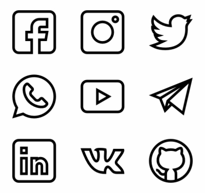 400x376 Result For Social Media Icons Vector Png