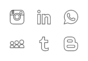 294x203 White Social Media Icons Png Images In Collection