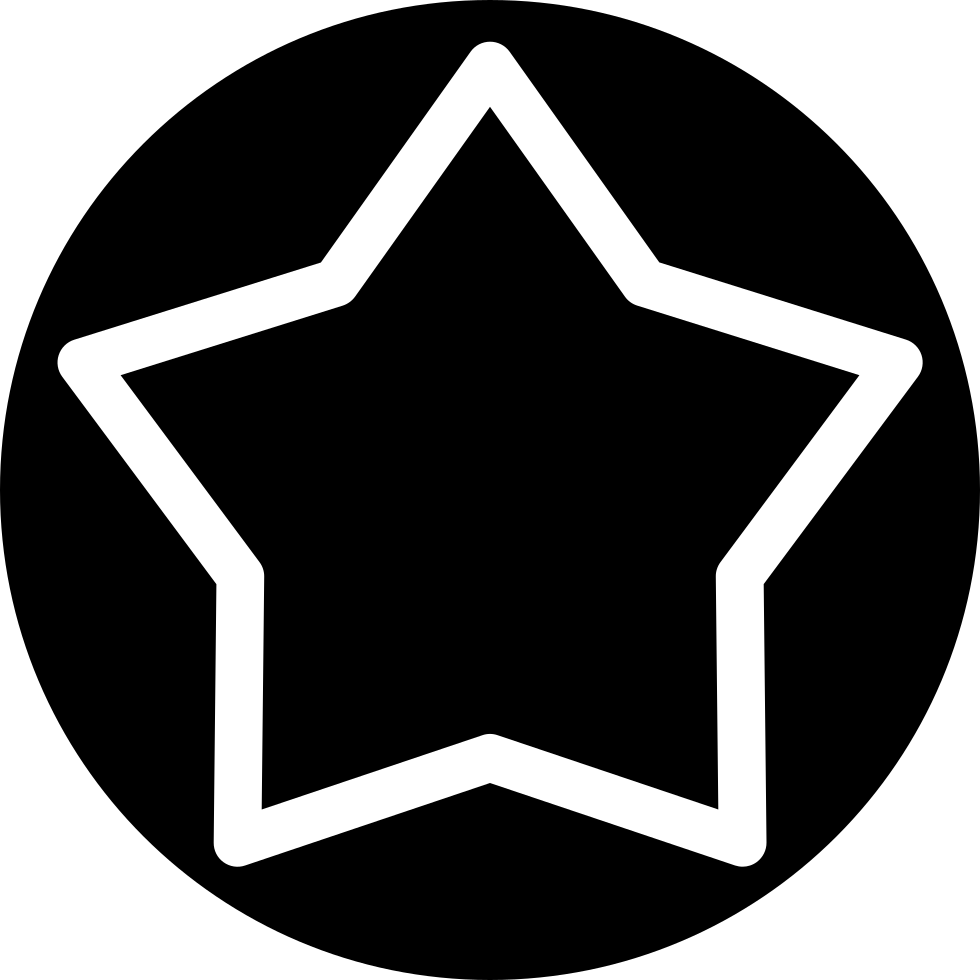 980x980 White Star Inside A Circle Png Icon Free Download