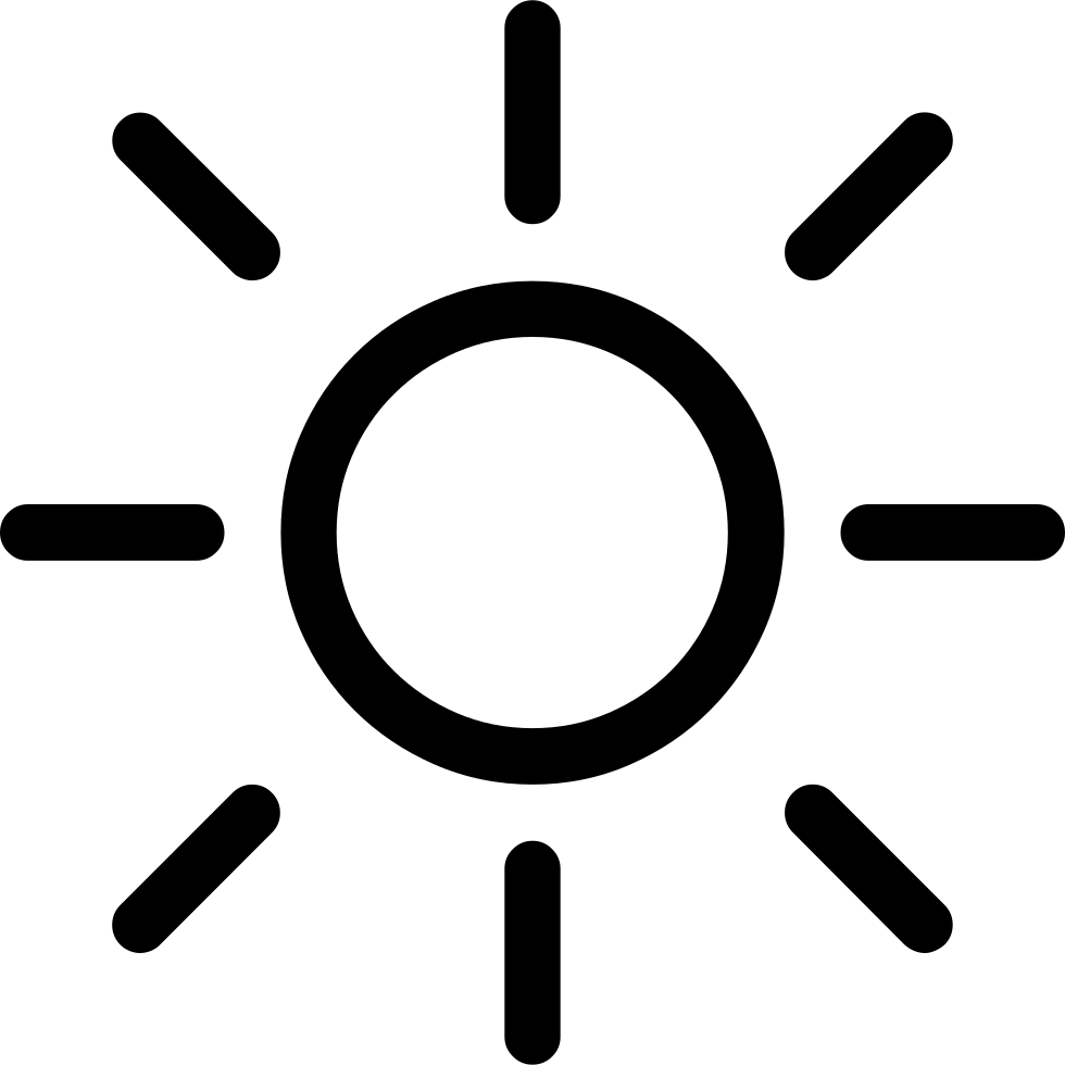 980x980 Sun Icon Png