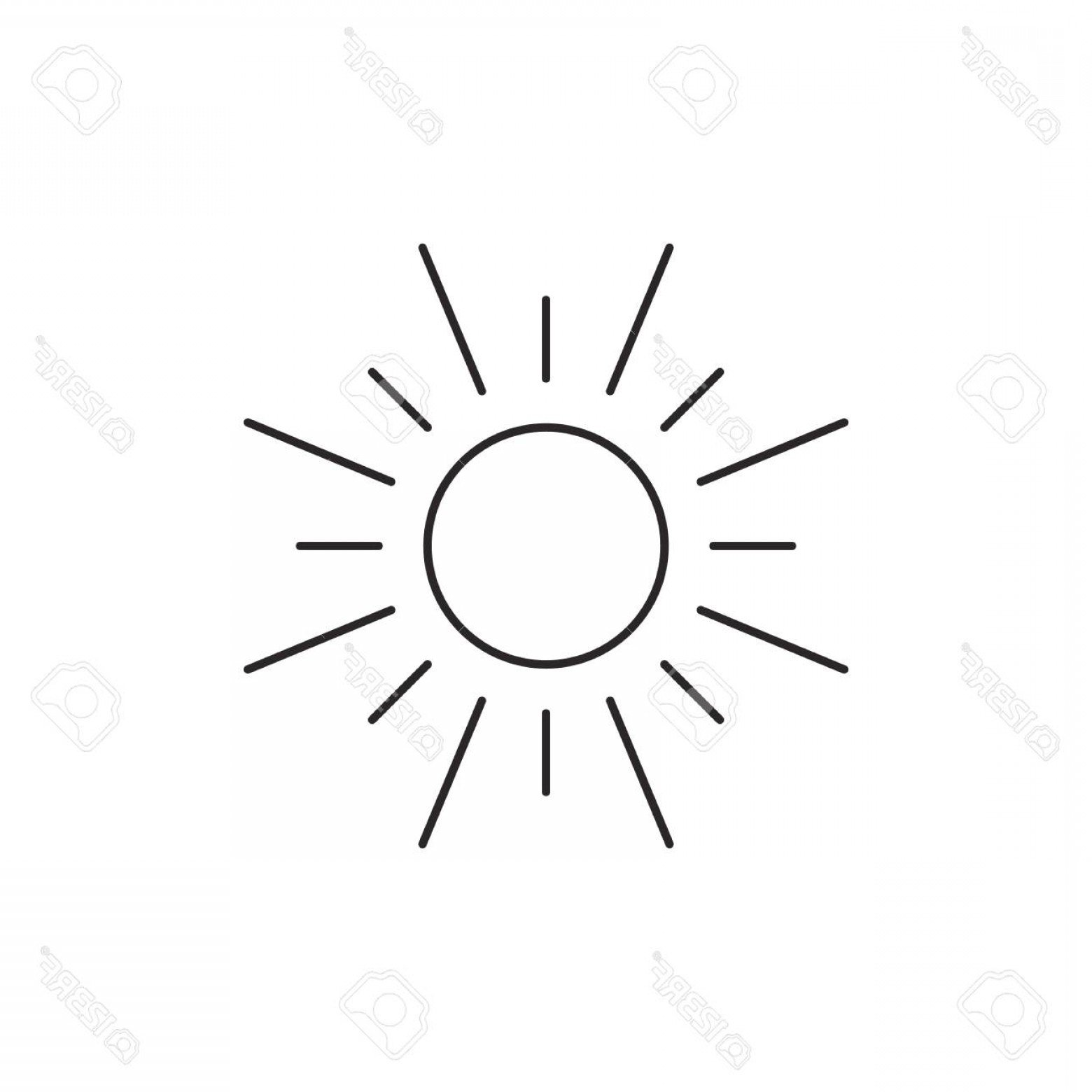 1560x1560 Sun Outline Vector Catamart