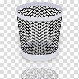 320x320 Trash Ios Icon Flat Colors, Trash Full Mirror, Black And White