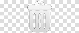 300x128 Devine Icons Part White Trash Bin Transparent Background Png