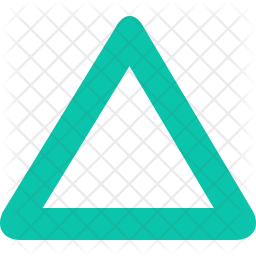 256x256 Triangle Icon Of Glyph Style