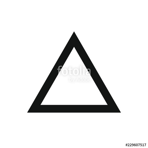 500x500 Triangle Icon, Vector Illustration Stock Image And Royalty Free