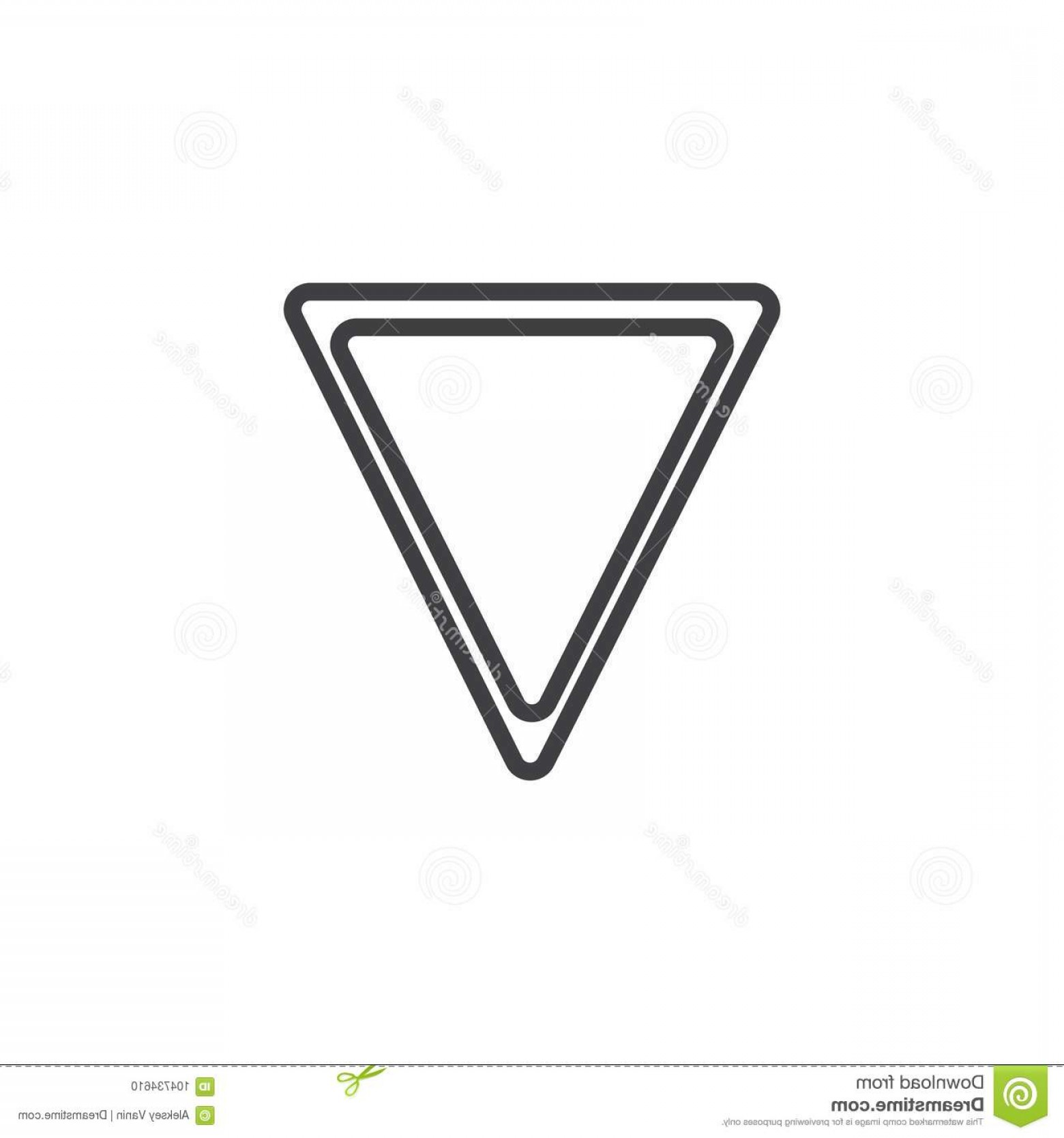 1560x1668 Yield Triangle Signs Line Icon Outline Vector Sign Linear Style