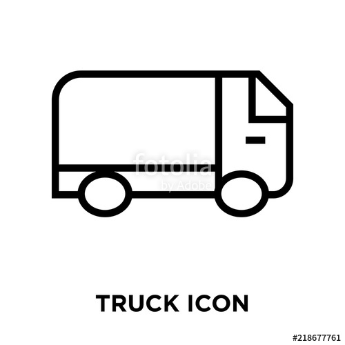 500x500 Truck Icons Isolated On White Background Modern And Editable