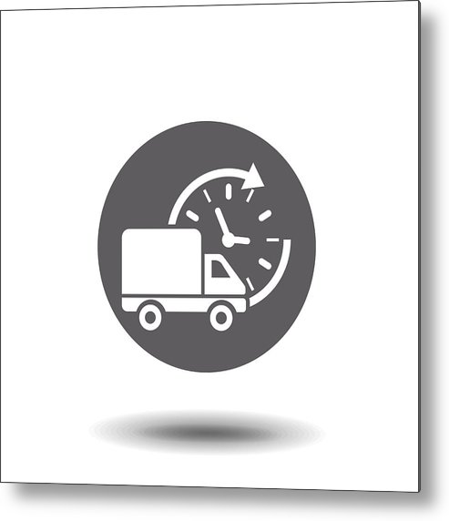 493x572 Delivery Truck Icon Vector Symbol, Fast Shipping Cargo Van, Flat