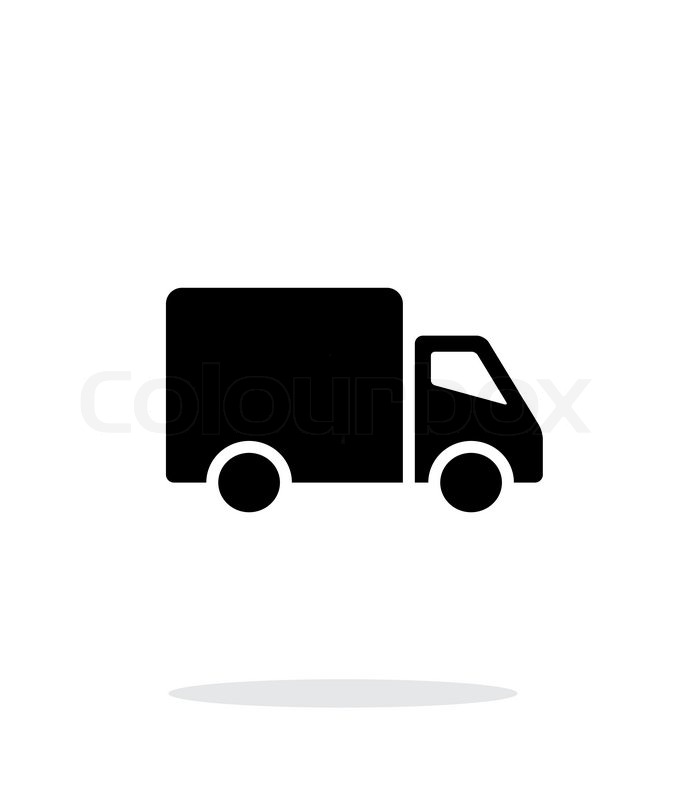686x800 Delivery Truck Icon On White Stock Vector Colourbox