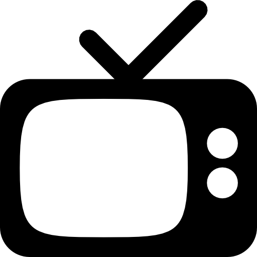 White Tv Icon at Vectorified.com | Collection of White Tv Icon free for ...