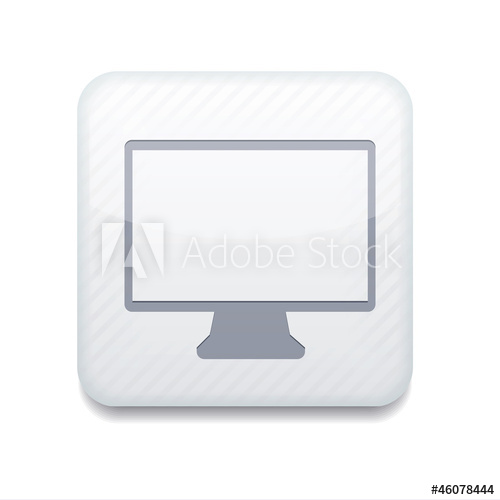500x500 Vector White Tv Icon Easy To Edit
