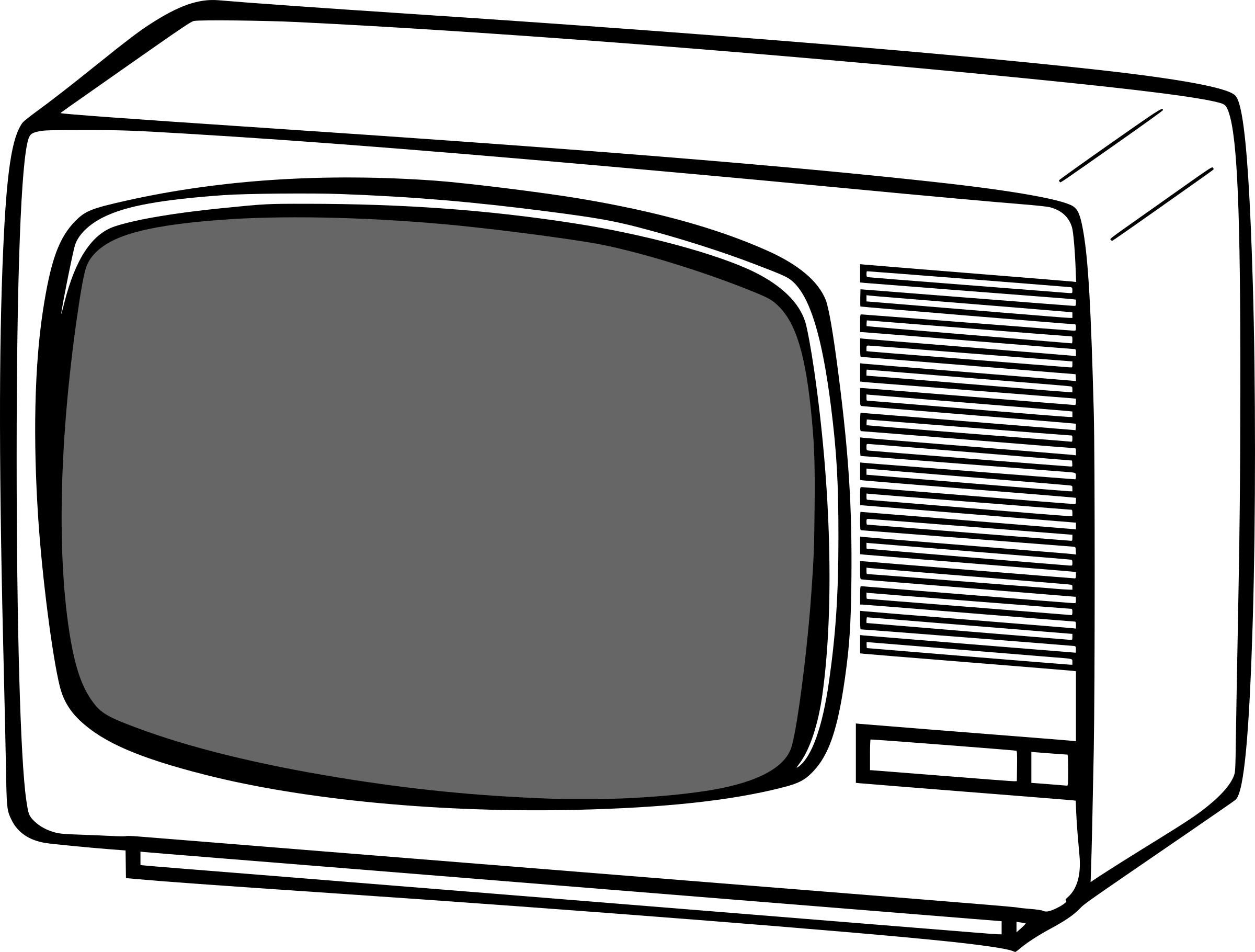 2400x1820 White Tv Icons Png