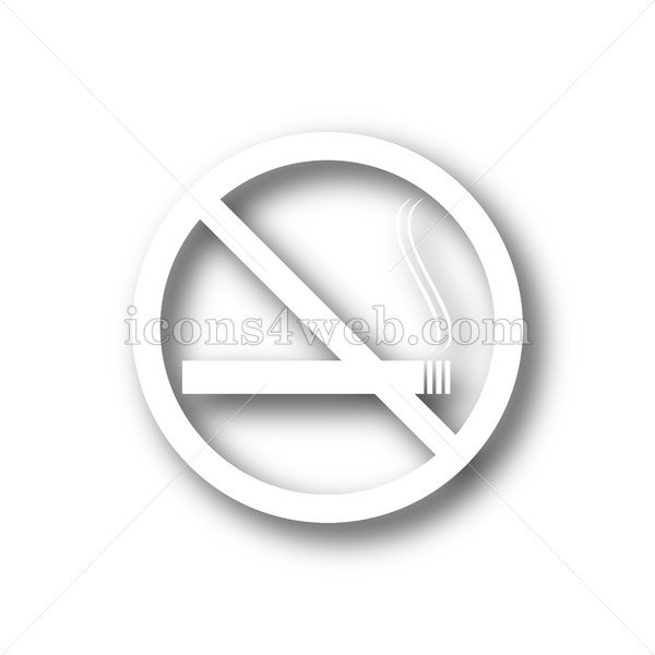 No Smoking White Icon No Smoking White Button 600x600 No Smoking White Icon No Smoking White Button