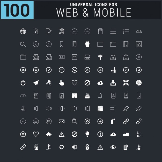 White Universal Web Icons Collection Vector Free Download 626x626 White Universal Web Icons Collection Vector Free Download