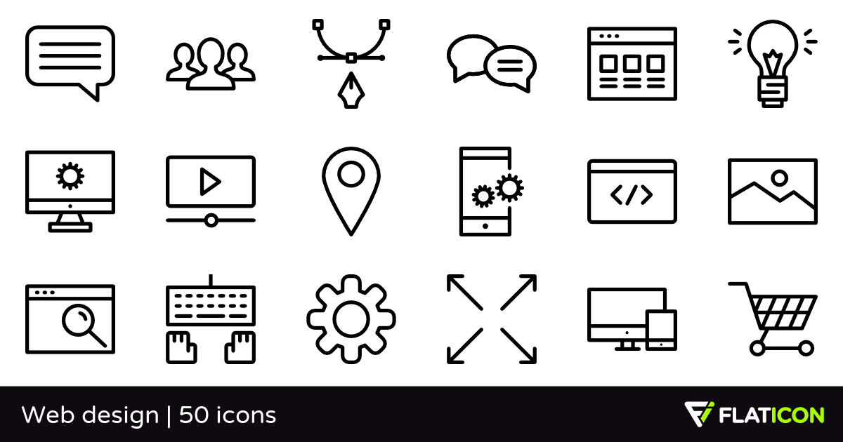 1200x630 Web Design Free Icons