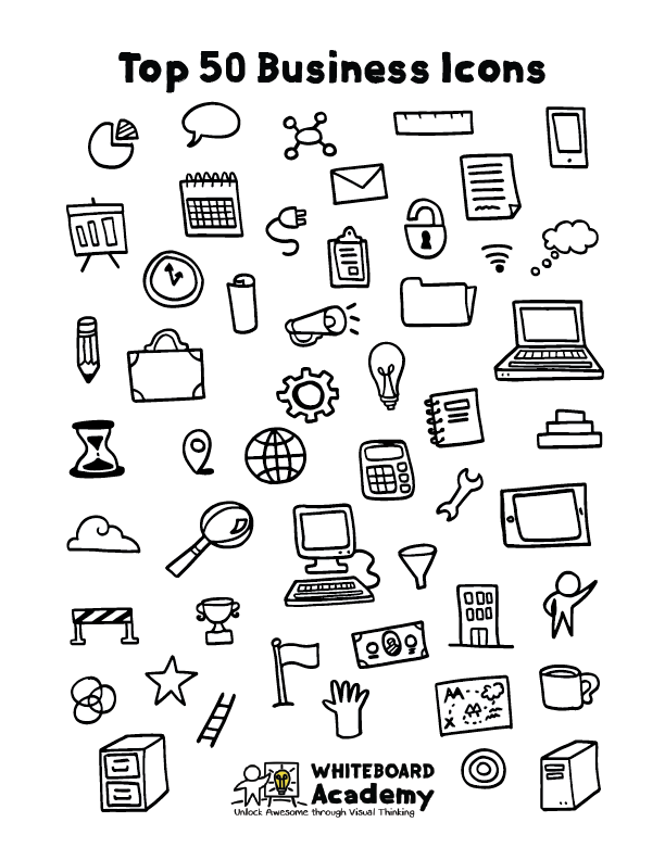 612x792 Top Business Icons