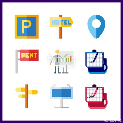 500x500 Marker Icon Vector Illustration Marker Set Whiteboard