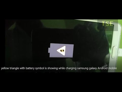 480x360 Yellow Triangle With Battery Symbol Is Showing While Charging